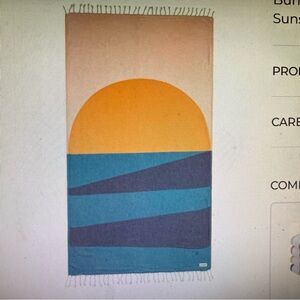 New Sand Cloud Geo Sunset Beach Towel